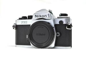 【美品】Nikon ニコンFE2 シルバー　清掃・整備・モルト交換済　電池付きの状態良好品