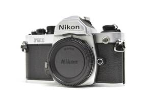 【きれいな動作品】Nikon ニコン New FM2 シルバー 後期型　清掃・整備済み　電池付きでこのまま使える動作良好品