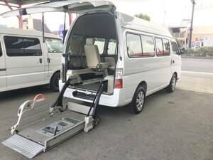☆Osaka発☆Vehicle for disabled☆CaravanBus　GX☆8ナンバー☆9 person☆リアリフト☆leftautomatic step☆ガソリン☆NOｘ適合☆AT・WAC・PS・PW☆