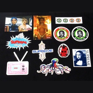 18SS Supreme Sticker Set ステッカー 11枚 セット Nan Goldin Misty and Jimmy MLK Mona Lisa TV ナン・ゴールディン キング牧師 モナリザ