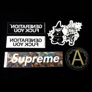 16AW Supreme x UNDERCOVER Sticker Set アンダーカバー ステッカー 5枚 セット Box Logo Dolls Anarchy ボックス ロゴ ドール