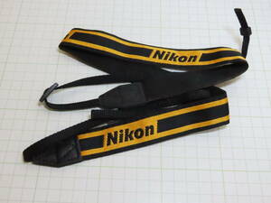 Nikon Strap (Orange / Black, Narrow type) ニコン ストラップ