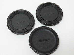 Nikon Body cap ニコン ボディーキャップ 中古品 意匠違い ３個