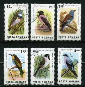 ∞ルーマニア　1983年　鳥　SC#3138~43　使用済　6種完