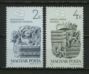 - Hungary 1987 year stamp. day SC#3083~84 unused NH 2 kind .