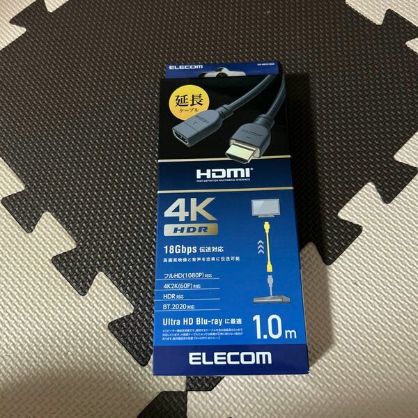 新品未使用　HDMIケーブル 4K HDR 1M エレコム