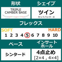 24 NEVER SUMMER EAZY RIDER 154cm ネバーサマー イージー ライダー 日本正規品 メンズ スノーボード 板単体 ダブルキャンバー_画像10