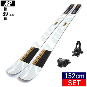 ケーツー K2 MINDBENDER 89TI W+ATTACK 11 GW スキー＋ビンディングセット オールラウンド カービング [152cm/89mm幅]