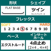 23-24 NITRO CHEAP THRILLS 157cm ナイトロ チープ　スリル オールラウンド カービング 日本正規品 メンズ スノーボード 板単体 フラット_画像4