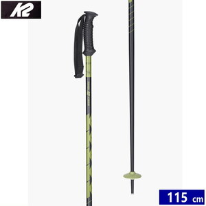  ski paul (pole) 24 K2 POWER ALUMINUM color :GREEN[115cm]ke- two power aluminium ski stock 23-24 Japan regular goods 