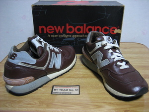 希少☆ 90s USAアメリカ製 NEW BALANCE ニューバランス M576C チョコブラウン US7 25cm D 復刻 ビンテージ/難あり 996 1300 1400 1500