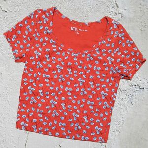 UNIQLO/ユニクロ/UT/PAUL&JOE/ポールアンドジョー/Tシャツ/ 半袖/クロップドトップス/USED/XSサイズ