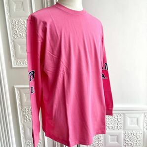 ◆新品未使用◆Supreme Cutout Sleeves L/S Top Pink L シュプリーム カットアウトスリーブ 長袖 Tシャツ カットソー トップス ピンク 20FWの画像2