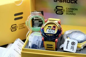 【新品、未使用】ジェイソン G-SHOCK CASIO G-B001MVE-9JR 腕時計 Gショック ソーラー 復刻 レインボーカシオ DW-001