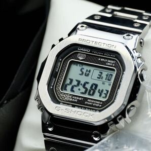 【1円スタート】 G-SHOCK CASIO GMW-B5000D-1JF 腕時計 Gショック ソーラー Bluetooth タフソーラー カシオ シルバーの画像3