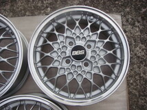 希少 ハブ65㎜以上 BBS 14インチ 4穴 100 OFF＋４６　 5J　4本セット　アルミホイール　センターキャップ　ブラック＆シルバー_画像2