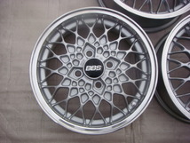 希少 ハブ65㎜以上 BBS 14インチ 4穴 100 OFF＋４６　 5J　4本セット　アルミホイール　センターキャップ　ブラック＆シルバー_画像5