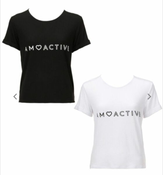 2色セット！新品 半袖Tシャツ Tシャツ アモスタイル カットソー ACTIVE