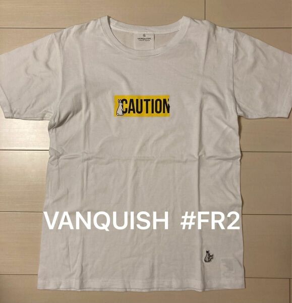 即完売 大人気 VANQUISH ロゴTシャツ FR2 ボックスロゴ CAUTION Tシャツ　Sサイズ