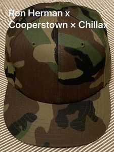 ロンハーマン x Cooperstown × Chillax トリプルコラボ　キャップ　カモ　スナップバック　アメリカ製