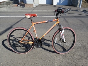 ☆北海道岩見沢市引き取り限定 DOPPEL GANGER ドッペルギャンガー クロスバイク 21段変速 26インチ オレンジ