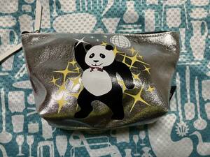  shop ... price cut ( last exhibition )GU×KEITA MARUYAMA pouch MNM ( silver ) Panda pattern MARUYAMA NATIONAL MARKET