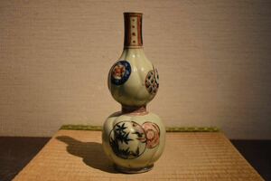 【GE】Y518【コレクター所蔵品】時代 古九谷徳利 /日本美術 骨董品 時代品 美術品 古美術品 九谷焼