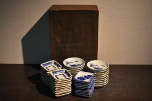 【GE】E330【コレクター所蔵品】時代 伊万里染付小皿山 /骨董品 時代品 美術品 古美術品 日本美術