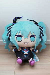 ★《新品未使用》初音ミク きゅるまるBIGぬいぐるみーヴィランver.ー　　プライズ景品未開封グッズ人形おもちゃボカロビッグ