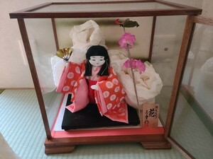 日本人形　節句人形 ガラスケース付