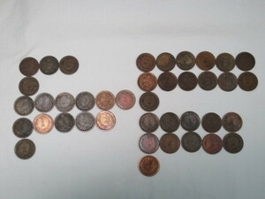古銭　2銭銅貨　40枚セット