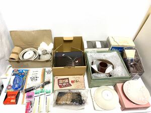 １円～未使用品★雑貨大量おまとめ★ 雑貨 食器 酒器 たち吉 ペン インク 文房具 漆器 アクセサリーケース 茶器 コレクション ヴィンテージ