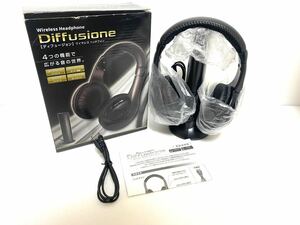 ～１円スタート～ Diffusione ディフュージョン ワイヤレスヘッドホン HAC1035 ヘッドホン ボイスチャット 音楽 内蔵マイク 取説 箱付