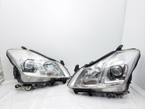 バルブバラスト付 GRS200 クラウン ロイヤル ヘッドライト 左右セット HID 点灯確認済 P7078 200系 202 レンズ ランプ B1