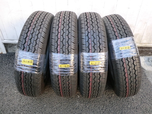 ダイナ　トヨエース等　新車外し　新品時ライン　イボイボ付き　23年製　ブリヂストン　RD-613　145/80R13　88/86N　LT　4本セットC-4①