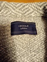 美品　ジャケット　ニット　サイズ46 Ｍ位 カラー　29グレー/オフホワイト　NICOLE_画像4