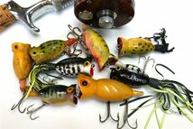 ARBOGAST HULA POPPER オールドルアーセット / HEDDON ABU 道楽 ハトリーズ BALSA50 ZEAL ザウルス UMCO FENWICK 世代の昭和レトロ釣人に_画像4