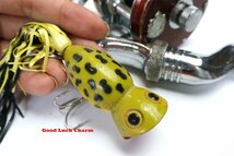 ARBOGAST HULA POPPER アーボガスト フラポッパー 5/8oz / HEDDON 道楽 ザウルス ZEAL バルサ50 ハトリーズ UMCO 昭和アングラーに_画像5