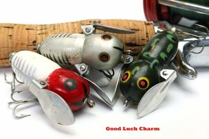 HEDDON TINY CRAZY CRAWLER オールド ヘドン クレイジークローラー / ABU RECORD グラスロッド 全盛期 HEDDON 道楽 バルサ50 ファンにも