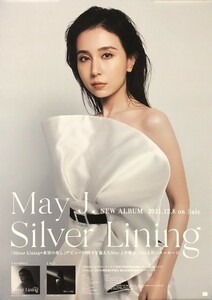 ☆May J. B2 告知 ポスター 「Silver Lining」 未使用