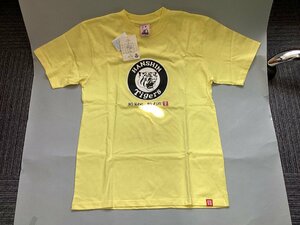 阪神タイガース　新品　未使用　レア　波達　Tシャツ　イエロー　綿100％　Mサイズ　野球　虎　応援　グッズ