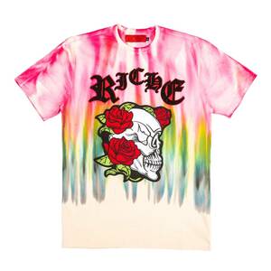 AZ34)VIE RICHE DEAD ROSE Tシャツ(03538)マルチ/ヴィ リッシュ/M/L/2XL/USサイズ/B系