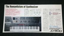 『Roland(ローランド)PROGRAMMABLE SYNTHESIZER(プログラマブル シンセサイザー) JD-800 カタログ 1991年5月』ローランド株式会社_画像3