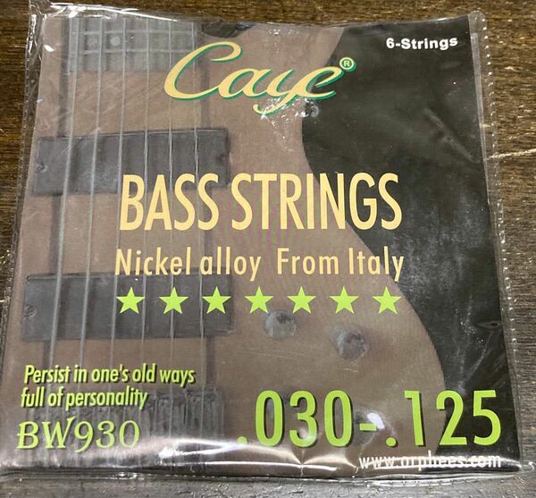 新品　Caye 6弦ベース弦　セット　30-125 特価