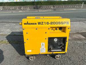 【3】★エンジン高圧洗浄機★　ワグナー　WAGNER　WZ-16-200SSPⅢ　GA340SEHPSK　ヤンマー　セル付き　現状渡し　
