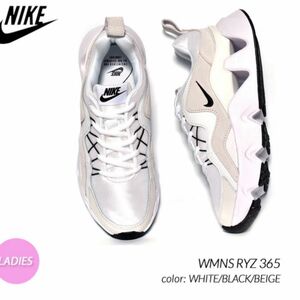 中古　NIKE WMNS RYZ 365 "WHITE/BLACK/BEIGE" 24センチ