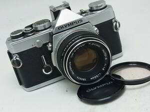 ☆ OLYMPUS OM-1+FズイコーオートS 50mmF1.8 (ボディは点検整備清掃済み！プリズム交換対策済み！レンズは、清掃整備済み）☆