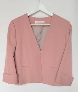  pink gray. elegant spring jacket 