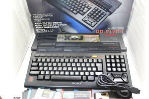 『フルメンテ』SONY MSX2+ HB-F1DJ メモリ増設 256kB S端子増設 コンデンサ交換 ベルトレスFDD FM音源 ジョイカードSANSUI