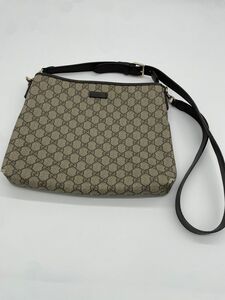 美品 グッチ ショルダーバッグ GGスプリーム PVC 388924 GUCCI